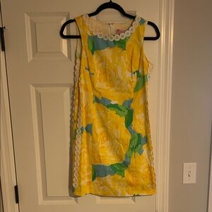 Lilly Pulitzer Vibrant Dress with White Details